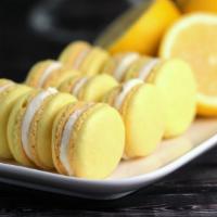 Lemon French Macaron · Delicate lemon sandwich cookie with crisp outside and creamy filling.