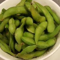 Edamame Spicy · Steamed whole soybean served with sea salt and chili.