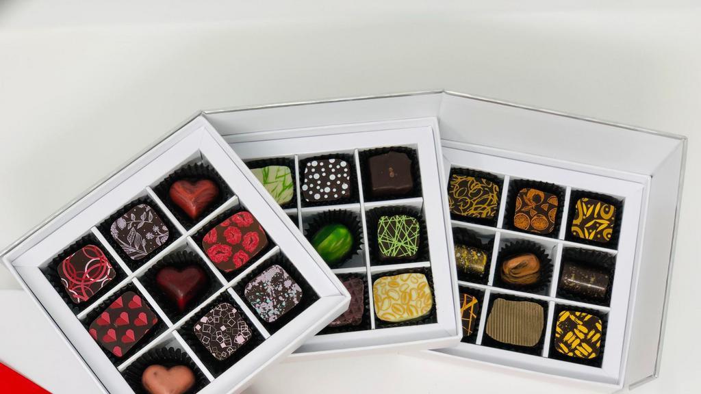 27 Pieces Chocolates Gift Box · Twenty seven pieces of single origin chocolate combined with only the finest ingredients, handcrafted from scratch. Choose from our collections: best sellers, dark chocolate, milk chocolate, nuts collection, liquor collection, truffle collection, and dairy free collection.