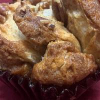 Monkey Muffin · Buttermilk biscuits soaked in maple syrup and butter rolled in pecans cinnamon and brown sug...