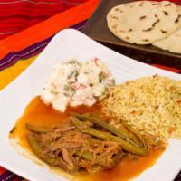 Shredded Beef (Hilachas) · Shreded beef  with green beans Come with handmade tortillas.