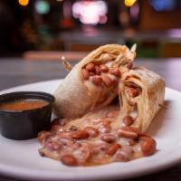 The Og Bean And Cheese Burrito · Refried beans, mexican blend of cheeses.