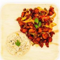 Madras Chicken · Special Fried Chicken sauteed with Ginger, Garlic, Curry leaves and authentic spices.
Served...