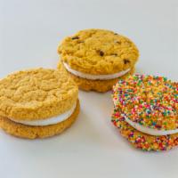Egg Free Dairy Free Whoopie Pies · 2 Vegan Cookies stuffed with our Vanilla Unbuttercream.  

Free of:  gluten/dairy/soy/corn/p...