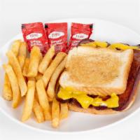 Hotlink Sandwich · With fries, choice of mayo, mustard, ketchup & BBQ.
