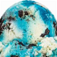 Cookie Monster · Sweet blue and white sugar cookie flavored ice cream twisted together with a blue cookie dou...