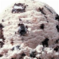 Cookies & Cream · Vanilla ice cream with delicious cream filled cookie chunks.