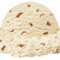 Butter Pecan · Buttery ice cream with fresh roasted pecans.