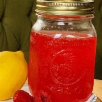 Mason Jar Raspberry Lemonade · (serves 2 cocktails). blueberry vodka, fresh raspberries, house-made roasted rosemary lemona...