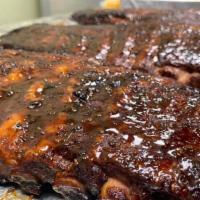 Pork Ribs · Slab of Ribs comes cut down for costumer, unless costumer specify NOT to.