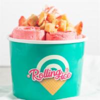Strawberry Cheesecake · Strawberry flavored ice cream filled with delicious cheesecake bites, fresh strawberries, an...