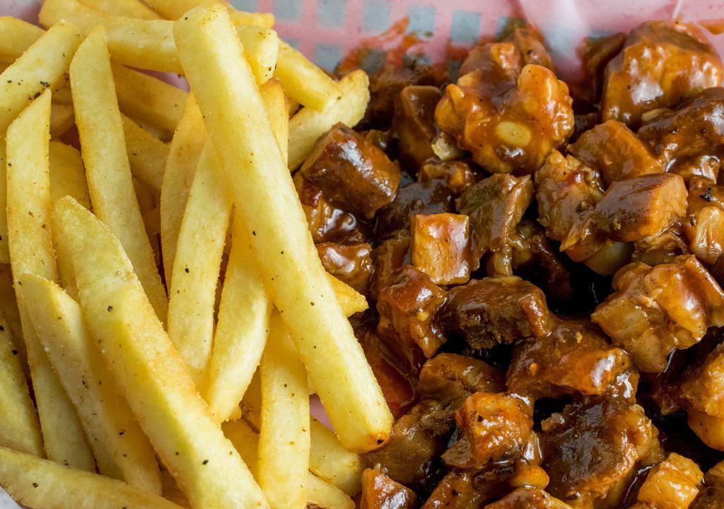 Rib Tips With Fries · 