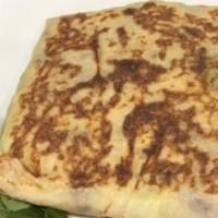 Breakfast Crepe · Most popular. Buttery scrambled eggs, mild cheddar and applewood smoked bacon.
