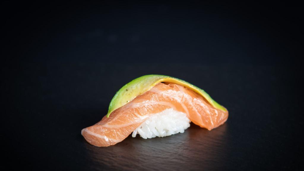 Avo-Salmon Sushi 1Pc · salmon with avocado, honey wasabi mayo
@Consuming raw or undercooked meats, poultry, seafood, shellfish, or eggs may increase your risk of foodborne illness, especially if you have a certain medical condition.