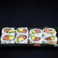 Salmon ＆ Avocado Roll · salmon, avocado, sesame seeds