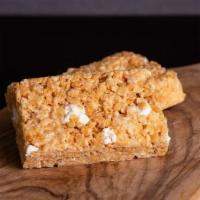 Dessert Bar · Marshmallow folded with Gluten Free Crispy Rice Puffs & Mini Marshmallows. Just a touch of t...