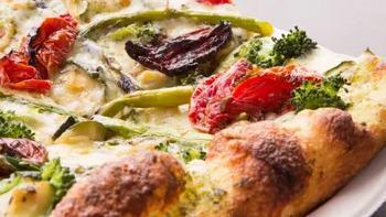 Vegetarian · Daq's Pizza Sauce
Shredded Mozzarella Cheese 
Grilled Veggies
Sun-Dried Tomatoes