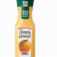 Bottle Of Pulp Free Simply Orange Juice · 