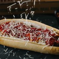 Chicken Parmigiana Sub · Most popular. Hand breaded boneless chicken breast baked in our famous sauce, herbs and chee...