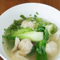 Pork & Shrimp Wonton Soup (Small) / 猪肉虾馄饨汤（小) · 