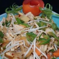Mongolian · Medium. Bamboo shoot, bell peppers, white and green onions, carrots, and bean sprout stir-fr...