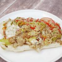 “The Oriole”Chicken N Cheese Sub · This sub is seriously Cluckin’ good Finely chopped chicken smothered in provolone cheese alo...