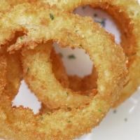 Onion Rings · So golden and delicious you may shed a tear!