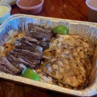 Large Fajita Family Packs · 1.5 lbs of Grilled Fajitas, Mexican Rice, Refried Beans, Flour Tortillas, Pico de Gallo, and...