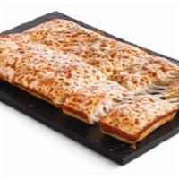 Cheese Pan · Crispy, golden, pan-baked crust topped with tomato sauce and 100% real cheese. (220 calories...