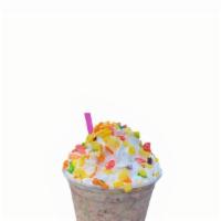 Fruity Pebbles Milkshake · Vanilla ice cream, Fruity Pebbles, milk and whip cream