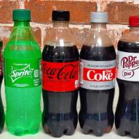 Bottle Sodas 16.9 Oz · We have Sprite, Coke, Coke zero, Diet Coke,  Dr. Pepper, Diet Dr. Pepper
