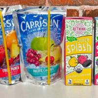 Juice Box · Caprisun, Sunny Delight, Rethink Juice box