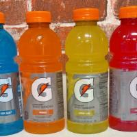 Sports Drinks · Gatorade-Fruit Punch, Cool Blue, Lemon Lime, Orange 
Powerade-Blue