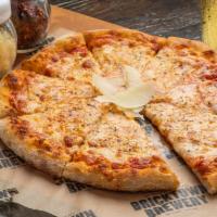 Cheese Pizza · Red sauce, and mozzarella.