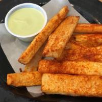 Yucca Fries · Served with salsa verde