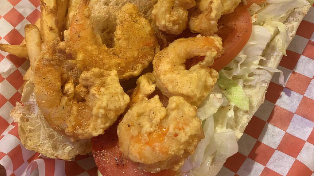 Shrimp Po' Boy · Comes with Cajun Fries.