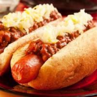 Flint Style Coney Island Dog · A must try if you've never had it. Authentic Flint style meat topping (seasoned ground beef ...