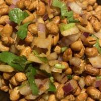 Bhatmas Sandheko · Crispy fried soybeans seasoned with chopped ginger, garlic, onion, cilantro, green chili, an...