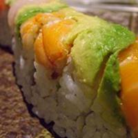 Rainbow Roll (10Pc) · INSIDE: Avocado, Cucumber, Cali Krab
TOP: Avocado, Salmon, Tuna, Yellowtail
;Raw