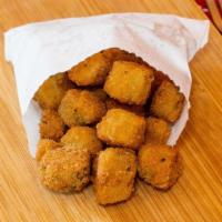 Fried Okra · Fried until golden, with a little fresh green peeking through, delicious, crunchy, and addic...