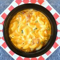 Mac & Cheese-Share · *mac n cheese is prepared with bacon and cannot be modified.