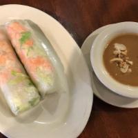 Shrimp Spring Rolls (2) (Gỏi Cuốn Tôm) · Gỏi Cuốn Tôm. Fresh spring rolls stuffed with shrimp, served with peanut sauce.