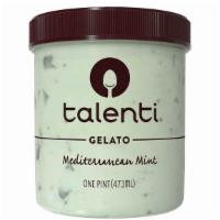 Talenti Mediterranean Mint · Our Mediterranean mint gelato is made with real mint leaves that we steep for ~45 minutes to...