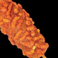 Hot Cheetos Dog · Flamin' Hot Cheetos Corndog