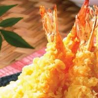 Shrimp Tempura · 5 pieces. Deep fried shrimps with spicy mayo.