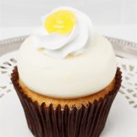 Lemon Supreme Cupcake · Our vanilla bean cake filled with lemon filling and topped with a swirl of our lemon butterc...