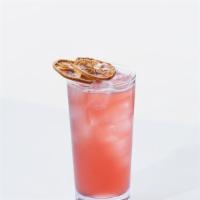 Pink Sunshine · Raspberry tea, orange liftoff, mandarin aloe, watermelon sprinkle