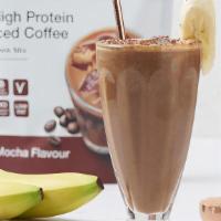 Mocha · 15 g of protein, coconut milk, cocoa powder