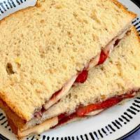 Fruit Sandwich · Choose of Bread (Multigrain, Keto & Nopal), Chicken Breast, Lettuce, Strawberries, Avocado, ...