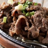Bulgogi Beef Bowl · Special marinated thinly sliced beef with wok tossed onions. Served with steamed rice.
